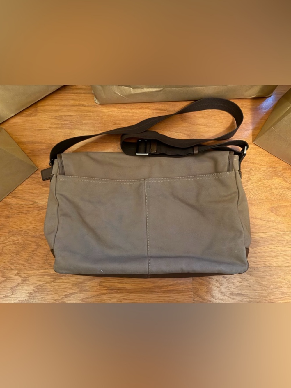 COACH Camden Canvas Brown Canvas Messenger Bag - Picture 2 of 11